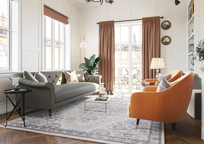 Stamford, Cinnamon - Made to Measure Curtains - Image 8